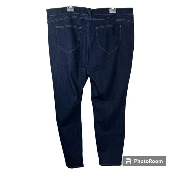 NYDJ Women's Skinny Jeans - Dark Blue EUC - Picture 4 of 11